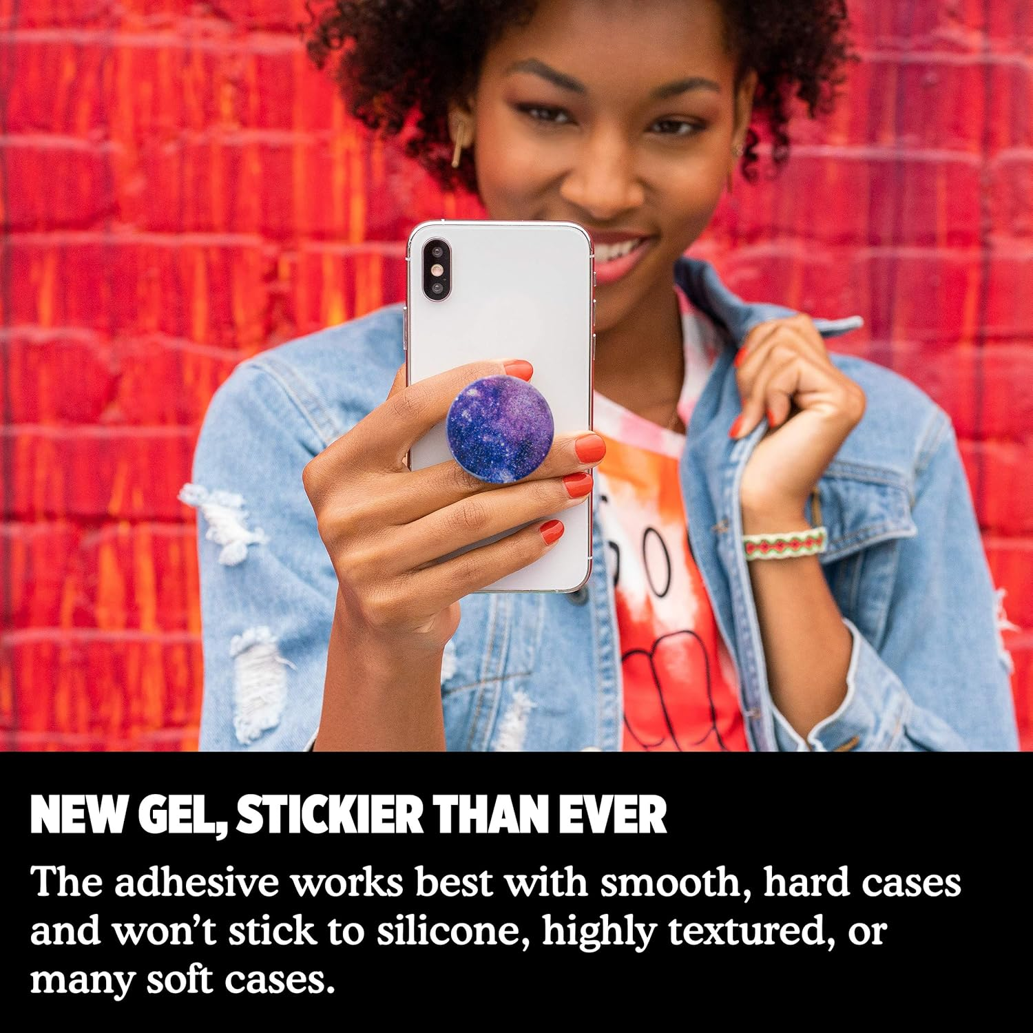 Popsockets: Popgrip with Swappable Top for Phones & Tablets - Glitter Nebula image number 2