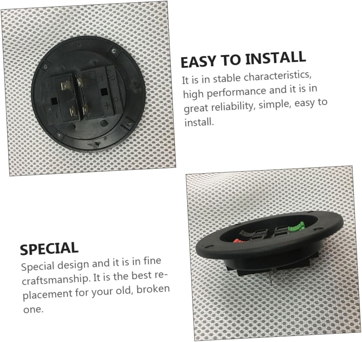 Jojofuny 2 Pcs Speaker Terminal Connector Binding Post Loudspeaker Connector Accessory with 4 Ports Compatible for Home Audio Systems and Amplifiers image number 2