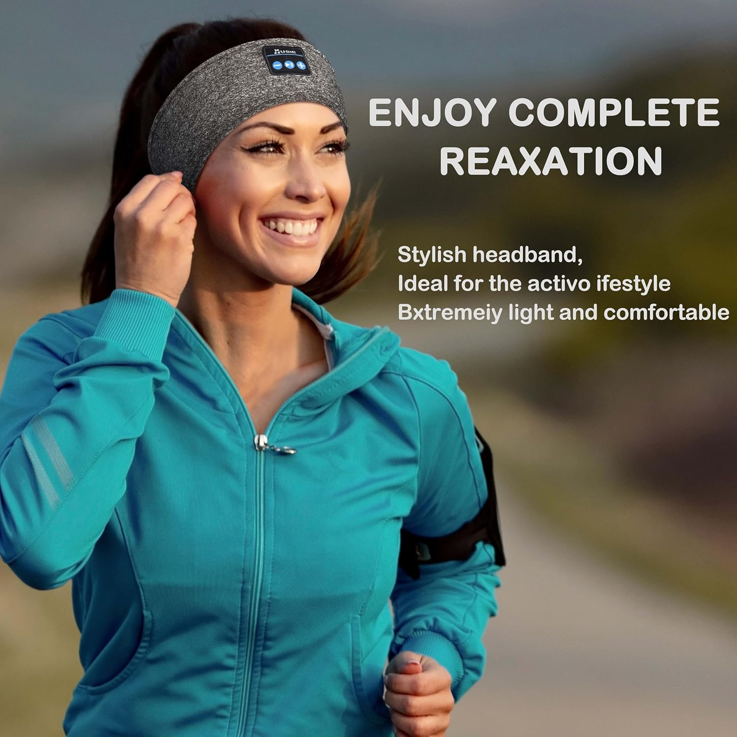 ZRUHIG 2 Sleep Headphones Bluetooth Headphones for Sleeping with Slim Type-C HD Speaker for Side Sleep/Yoga/Travel/Running image number 6