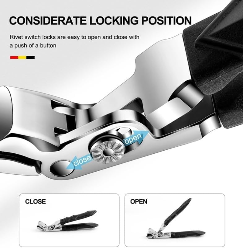 Dotmalls Clipmaster Pro, Grishay Clipmaster Pro, Serum Clipmaster Pro, Shirem Clipmaster Pro, Angled Head Nail Clippers, Toenail Clippers for Seniors, Nail Clippers for Thick Toenails (2) - 3 image number 7