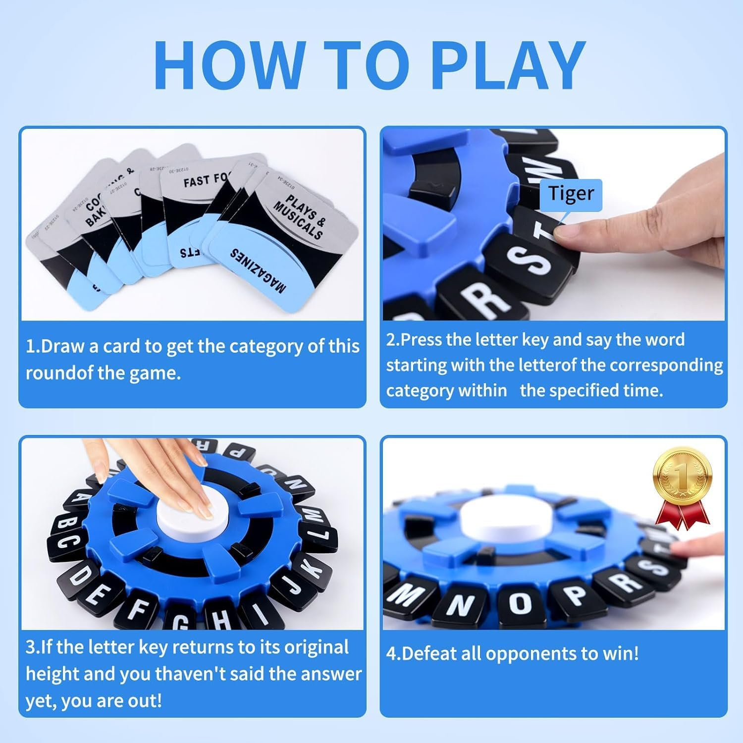 Orvian Board Games, Tapple Word Game, Family Word Puzzle Game, Educational Puzzle Game, Interactive Board Game, Perfect Plaything for Family and Friends image number 4