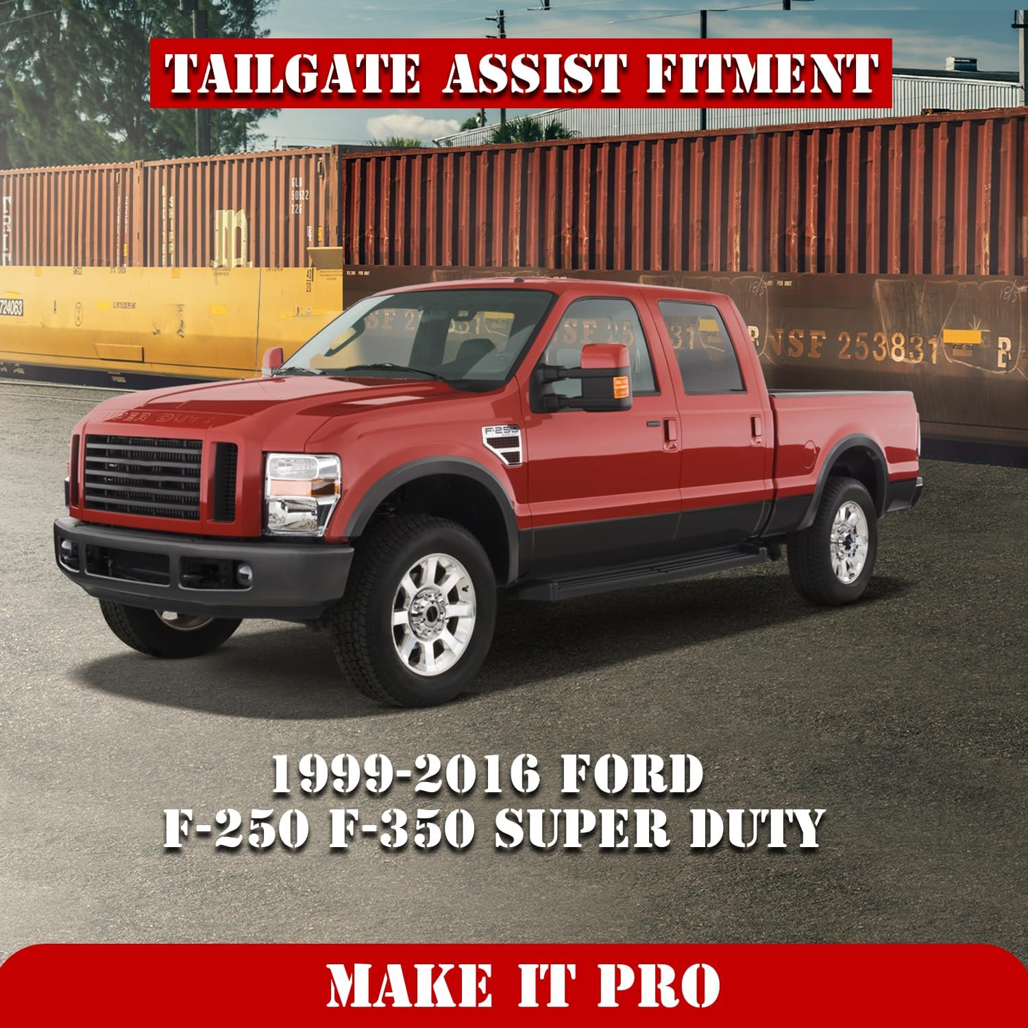 Kitspro Truck Tailgate Assist Accessories for Ford F-250 F-350 Super Duty from 1999 to 2016, Original Rod, Pack of 1 image number 7