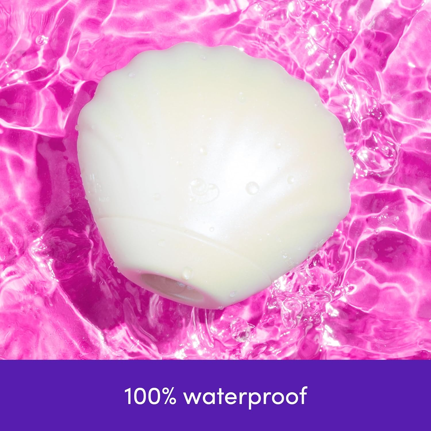 Lovehoney Venus Shell Clit Sucker &ndash; Pleasure Air Technology Clitoral Suction Vibrator for Women with 7 Intensity Levels &ndash; Silicone Clit Stimulator - Rechargeable & Waterproof Adult Sex Toy - White image number 4