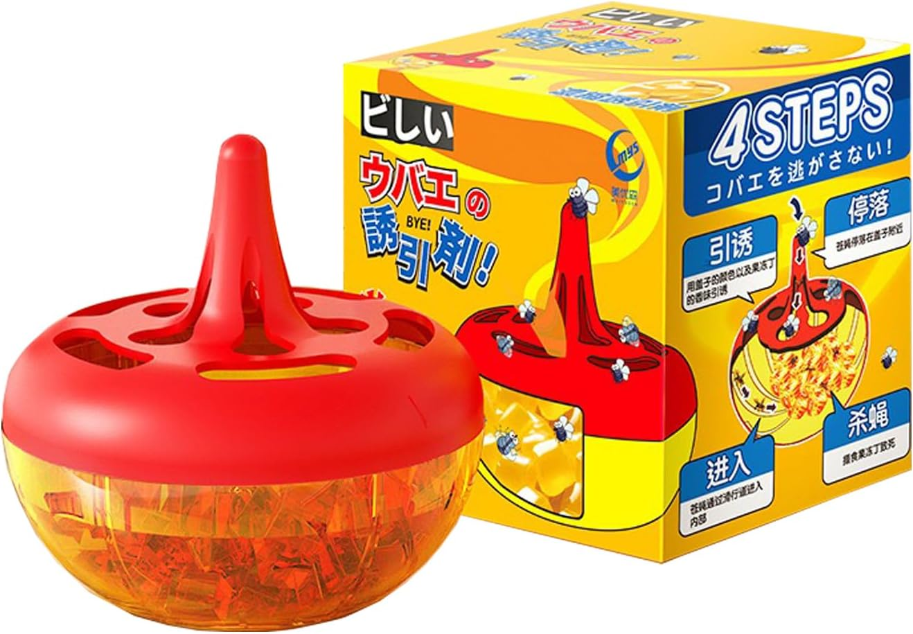 Fruit Fly Trap Indoor and Outdoor &ndash; Fruit Fly Trap with Built in Window, Sticky Fly Traps for House, Kitchen, Office, Plants &ndash; Gnat Catcher for Home Use image number 3