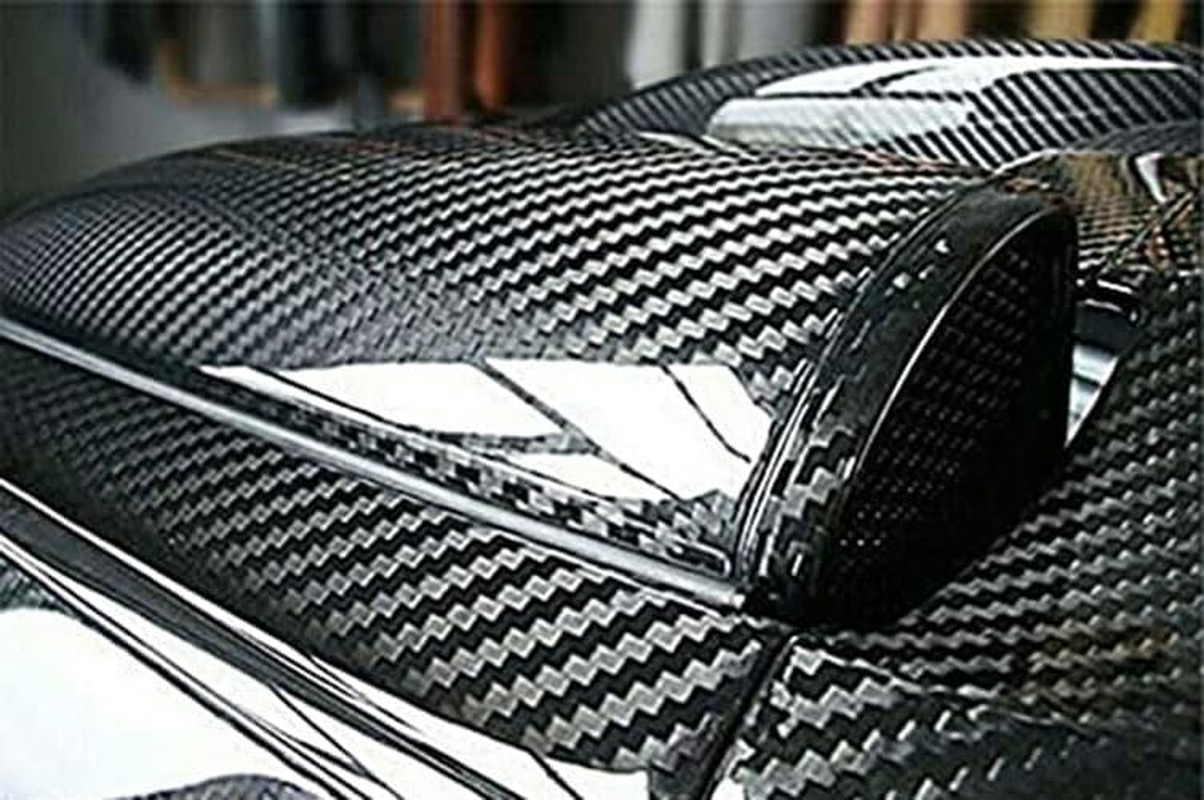Auto Accessories 5D Glossy Carbon Fiber Wrap Vinyl Film Car Interior Wrap Stickers, Car DIY Interior Exterior (12 * 60Inch) (US Stock) image number 2