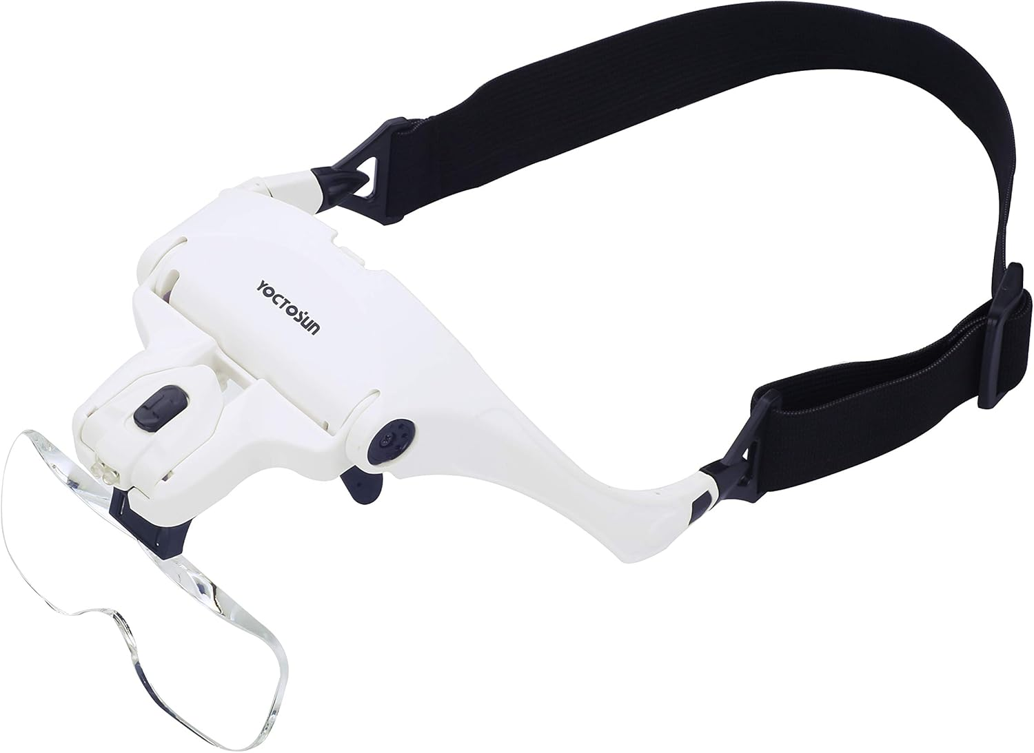 YOCTOSUN Magnifying Glasses with Light, LED Head Magnifier with 5 Lenses, Headband, Storage Case, Hands Free Lighted Head Magnifying Visor for Close Work Hobby Crafts image number 3