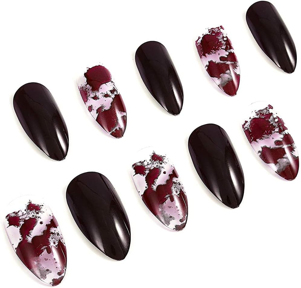 24Pcs Glossy Fake Nails Exquisite Full Cover Wedding Nail Patches for Women and Girls image number 2