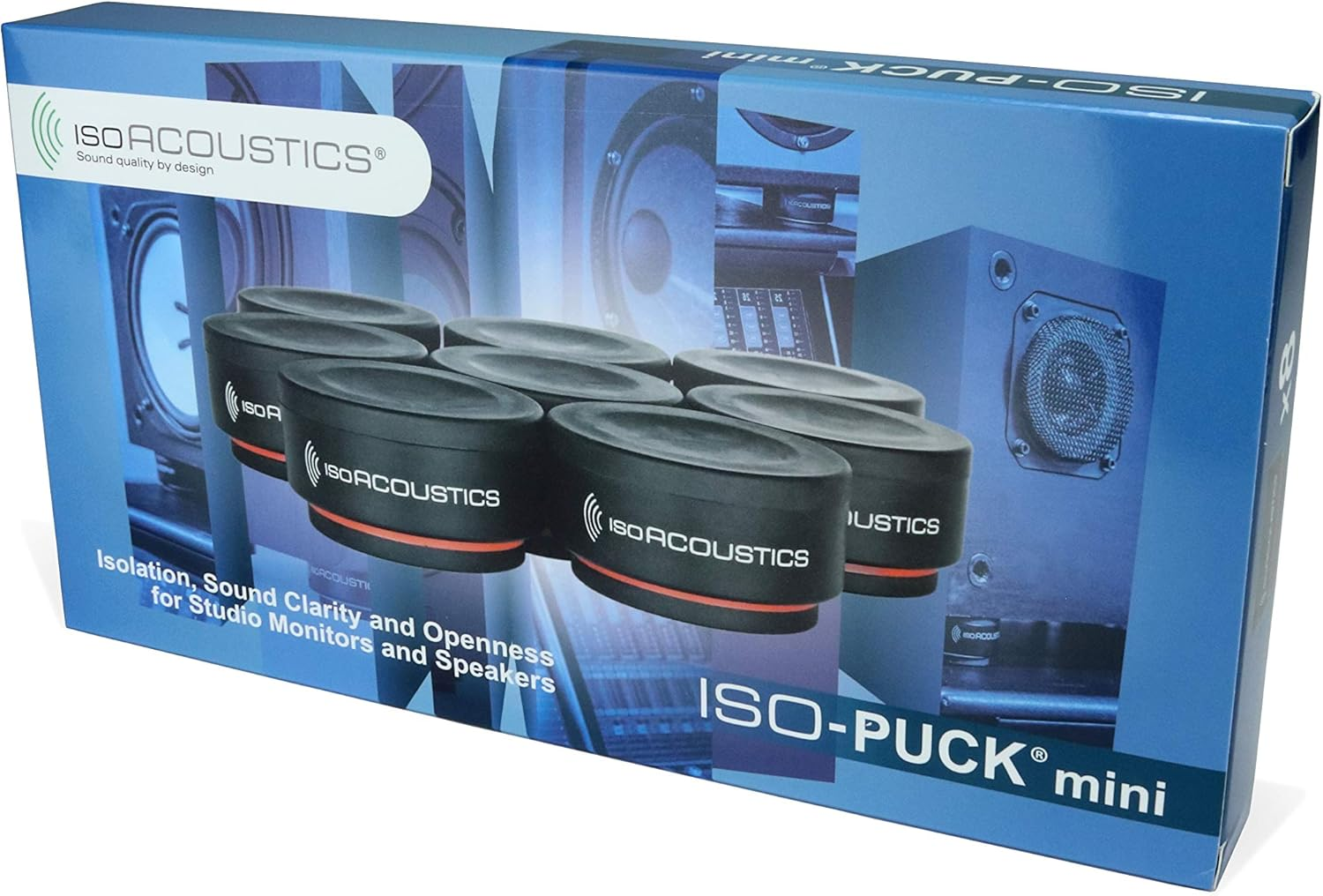 Isoacoustics Iso-Puck Series Acoustic Isolators (Iso-Puck Mini, 6 Lbs Max/Unit, 8-Pack) image number 2