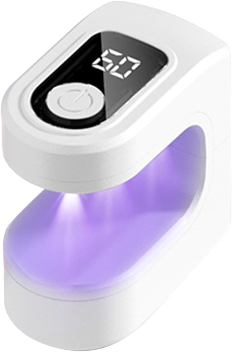 Small UV Light for Nails - Gel Polish Dryer USB Charging,2 Timing Modes Portable Curing UV Nail Light for Manicure Salon Practice Home Travel