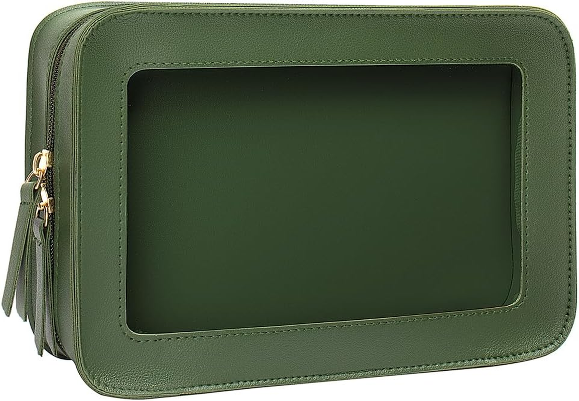 DDPOND Clear Makeup Bag Small, Small Cosmetic Bags for Women Waterproof Clear Makeup Case TSA Approved Toiletry Bags for Traveling Mini Make up Pouch with Zipper Car Organizer Travel Essentials image number 4