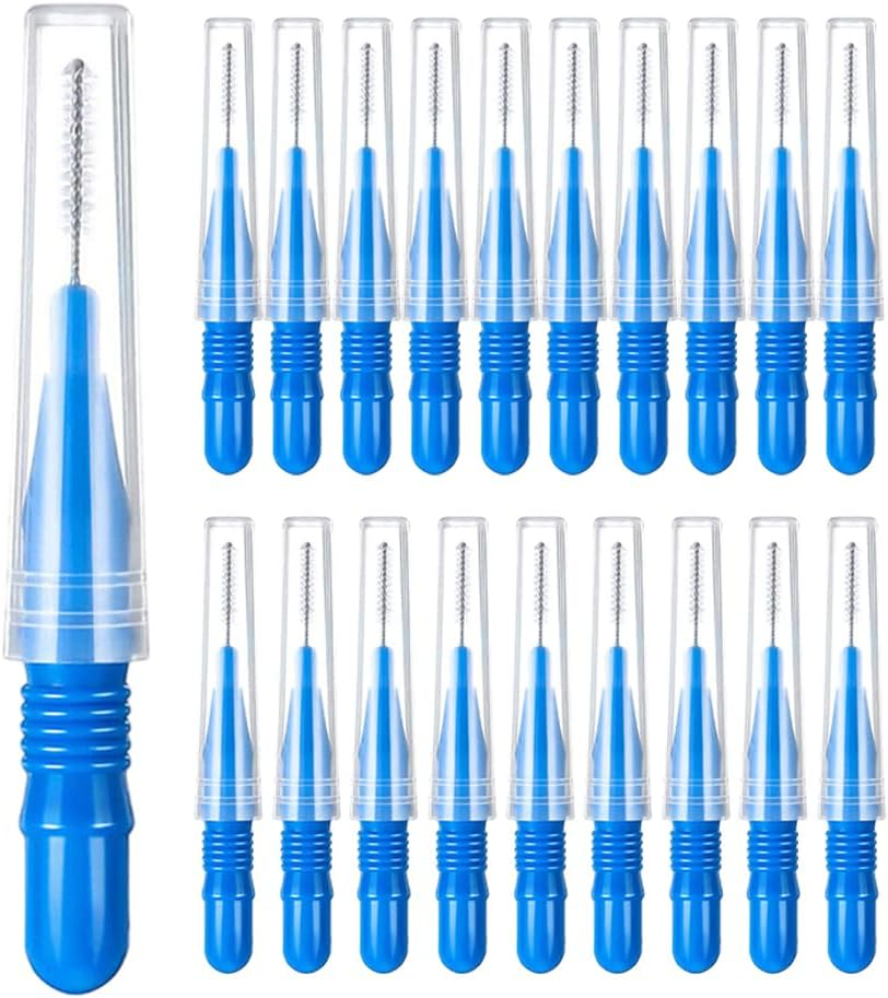 20 PCS Premium Interdental Cleaning Brushes - Floss Head Toothpicks for Optimal Dental Hygiene, Durable & Gentle