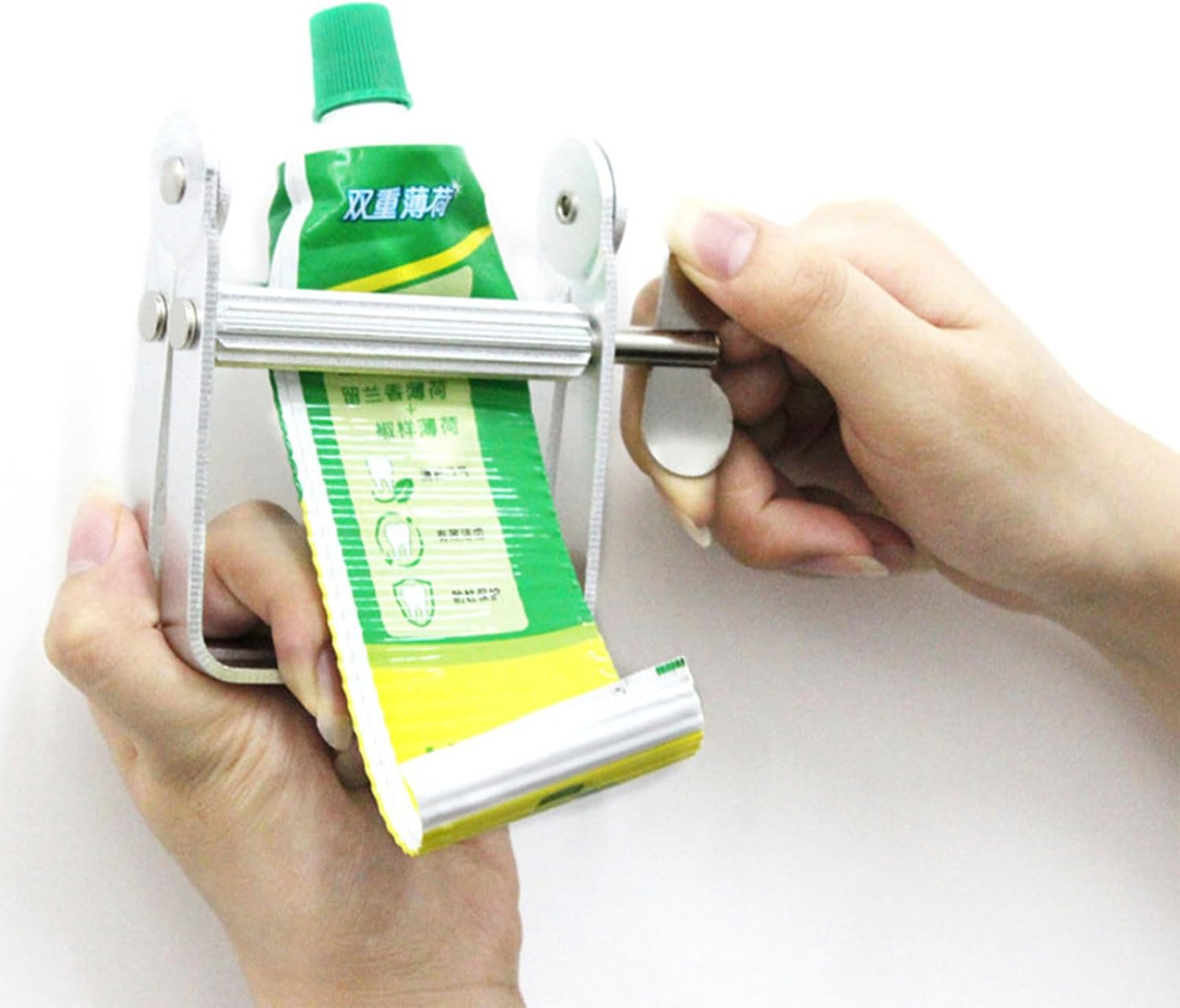 Toothpaste Tube Squeezer Dispenser for Efficient Toothpaste Paint and Cream Tube Rolling up Tool Durable Plastic Squeezer for Bathroom Kitchen Salon Studio 2Pcs image number 2