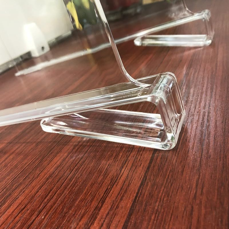 6PCS Acrylic Shelf Dividers for Closet, Shelf Separator, Wood Closets Organizer Divider, Transparent Closet Organizer,For Bookcases Kitchen Cabinets, Clear image number 2