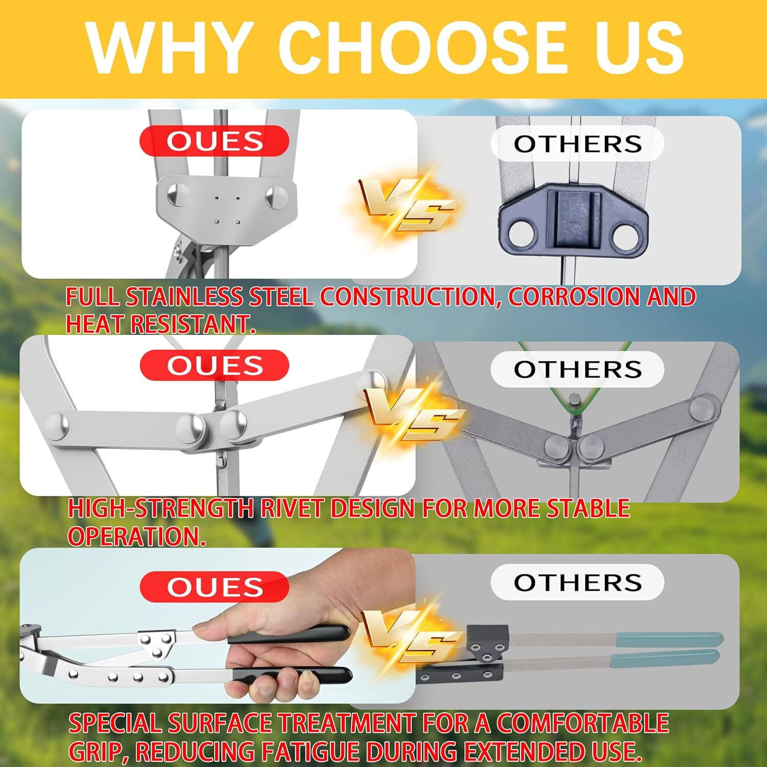 Extra Large Stainless Steel Banding Tool for Livestock Management for Bulls, Calves, Goats, Sheep image number 4