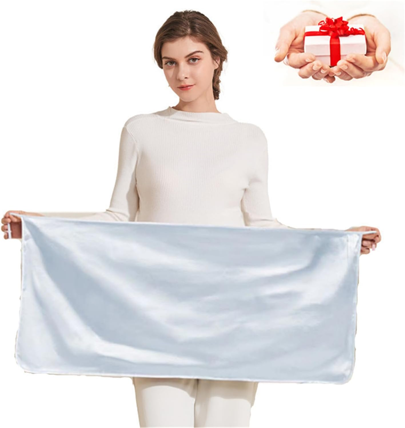 Thuroleo Maternity Tops anti Radiation Clothes 5G EMF Wifi RF RFID Protection Pregnancy Tunic Silver Fabric Shield Tank Apron