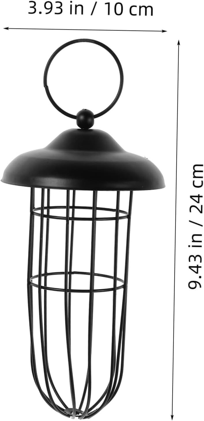 Ipetboom Outdoor Hanging Metal Bowl Bird Feeder Hollow-Out Design Iron Feeding Tool for Canary Parrot Lark Birds Supplies image number 3