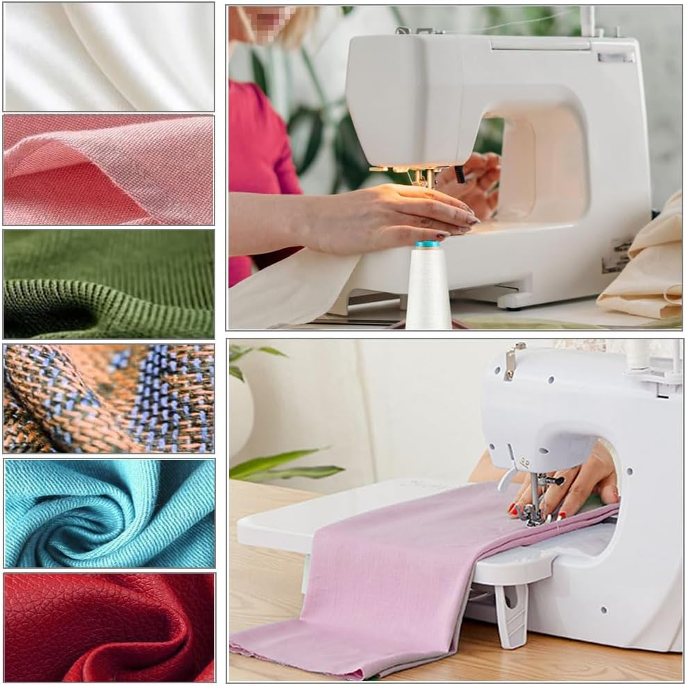 Naisfei 60 Pcs Home Sewing Machine Needles, Sewing Needles, Universal Sewing Machine Needles for Shirting, Thick Cloth, Leather, Canvas, Denim(65/9, 75/11, 90/14, 100/16, 110/18)