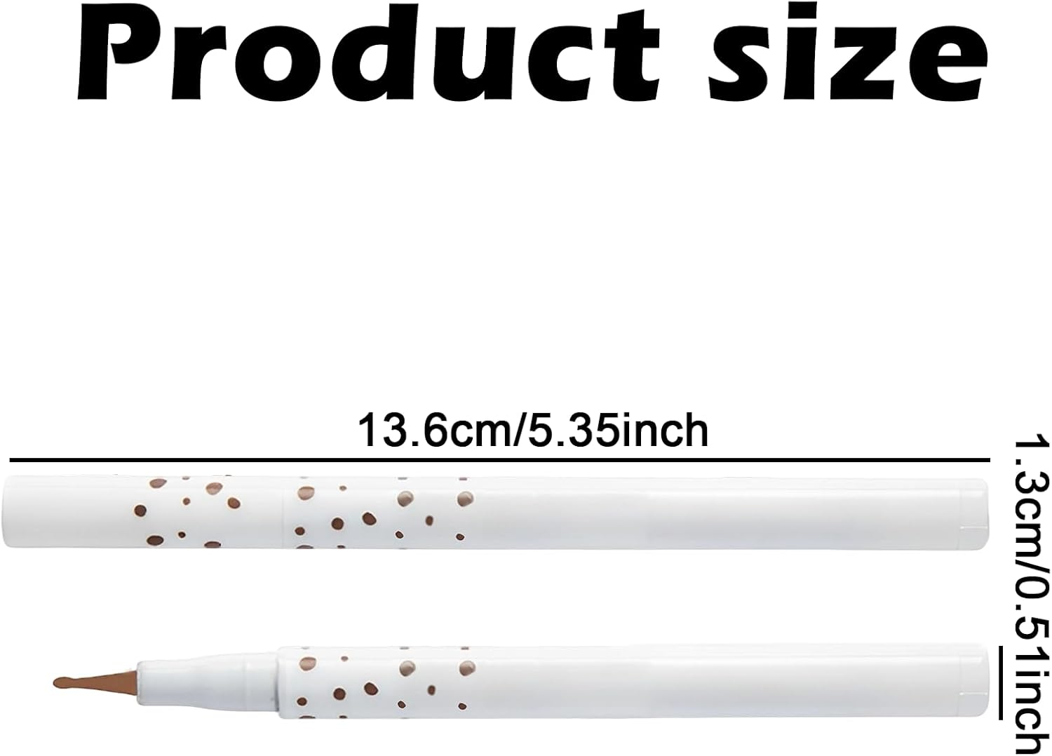 Jeyzuroa 3 Color Freckle Pen - Waterproof & Long-Lasting Freckle Makeup Pen, Quick-Dry Small Spot Face Natural-Look (Dark Brown/Light Brown/Grey) - Upgrade Design image number 4