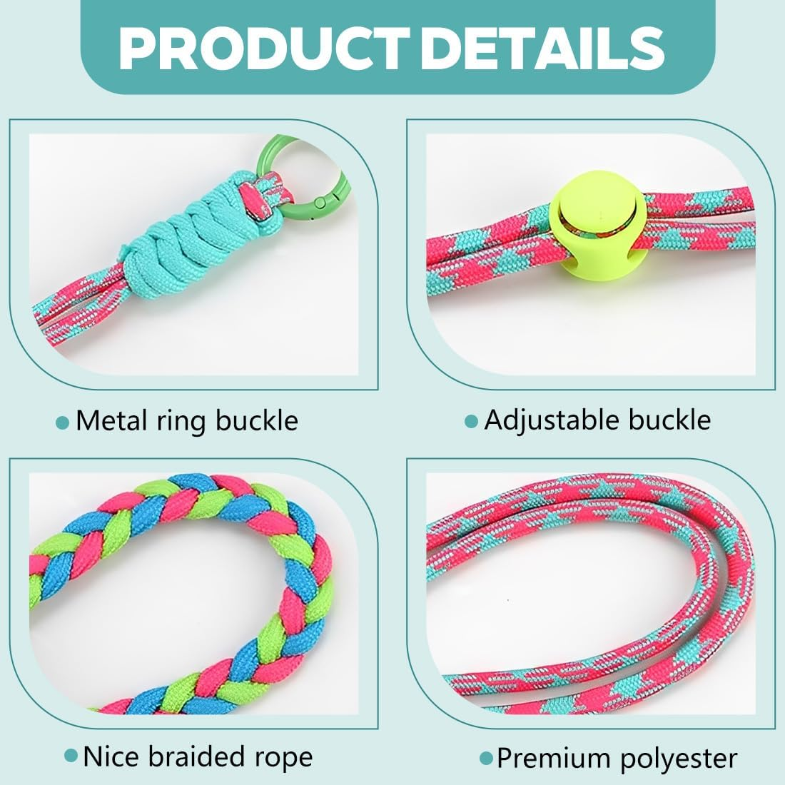 Pack of 2 Universal Mobile Phone Chains Suitable for All Smartphones, Chain for Hanging around Neck and Wrist, Pad with Cord, Smartphone Chain for on the Go, Mobile Phone Strap Universal image number 1