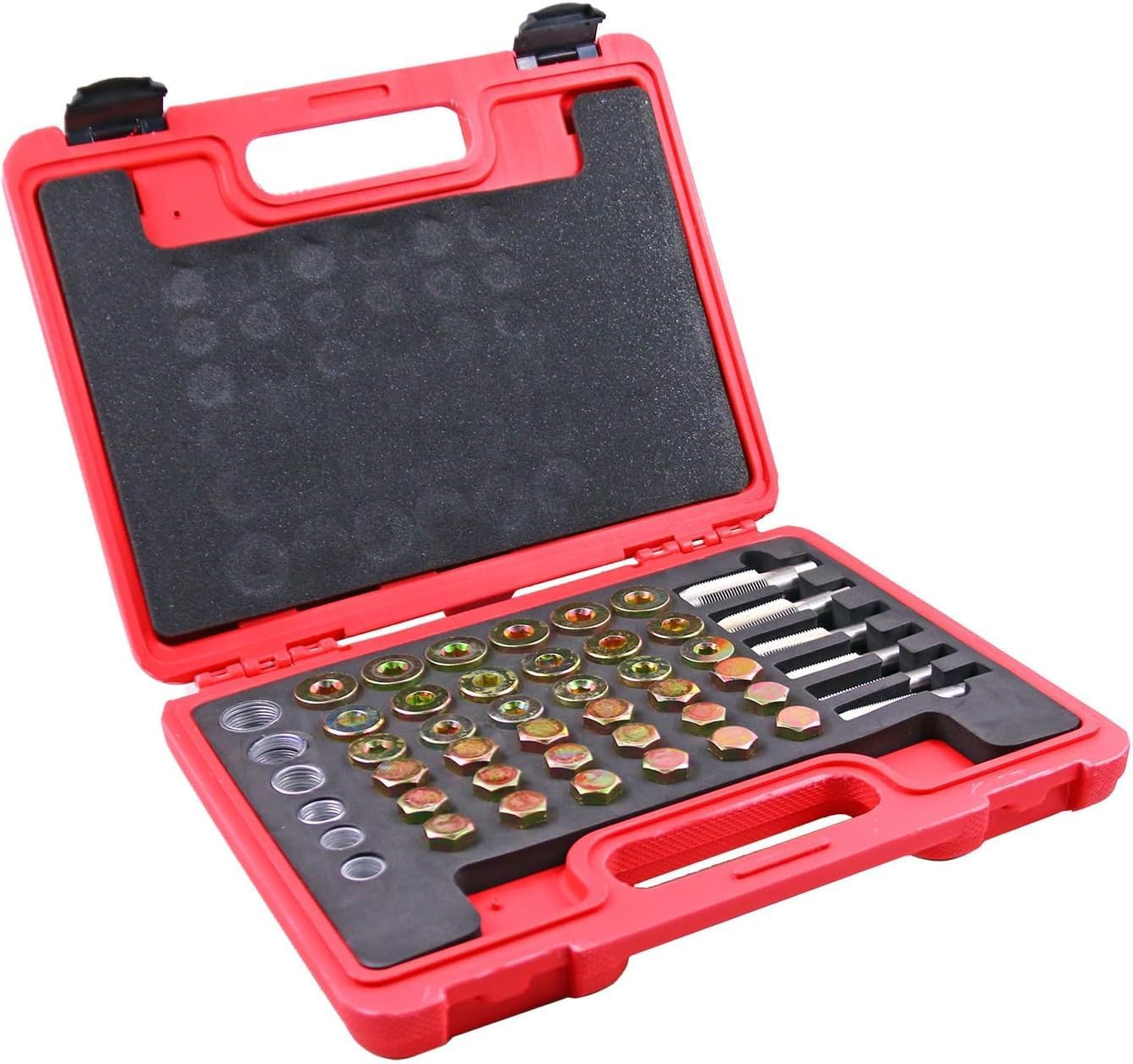 114Pc M13 - M22 Oil Pan Thread Repair Kit Sump Gearbox Drain Plug Tool Set