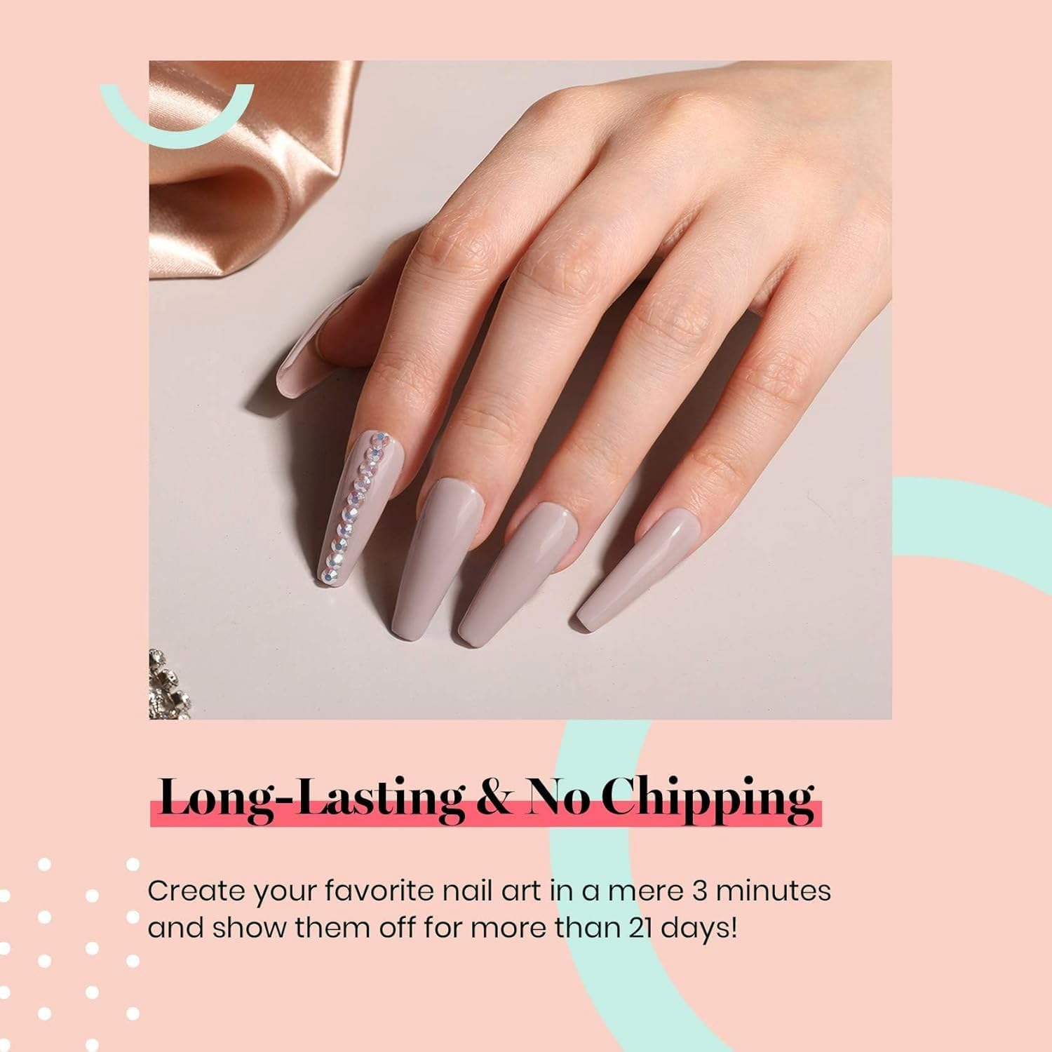 Beetles Madison Grey Color Gel Nail Polish 15Ml Gel Nail Soak off U V LED Nail Lamp Gel Polish Nail Art Manicure Salon DIY Home 0.5Oz