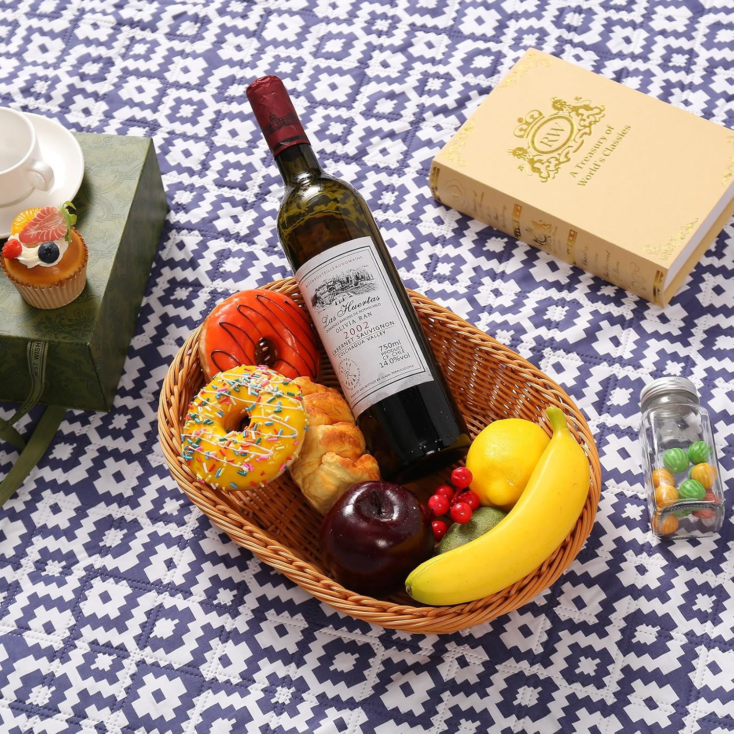 Hcskoss Picnic Blanket 200 X 200 Cm&ndash;Extra Large Waterproof Foldable Picnic Mat, 3 Layer Thick Picnic Rug,Outdoor Rug for Travel Hiking - Blue A image number 6