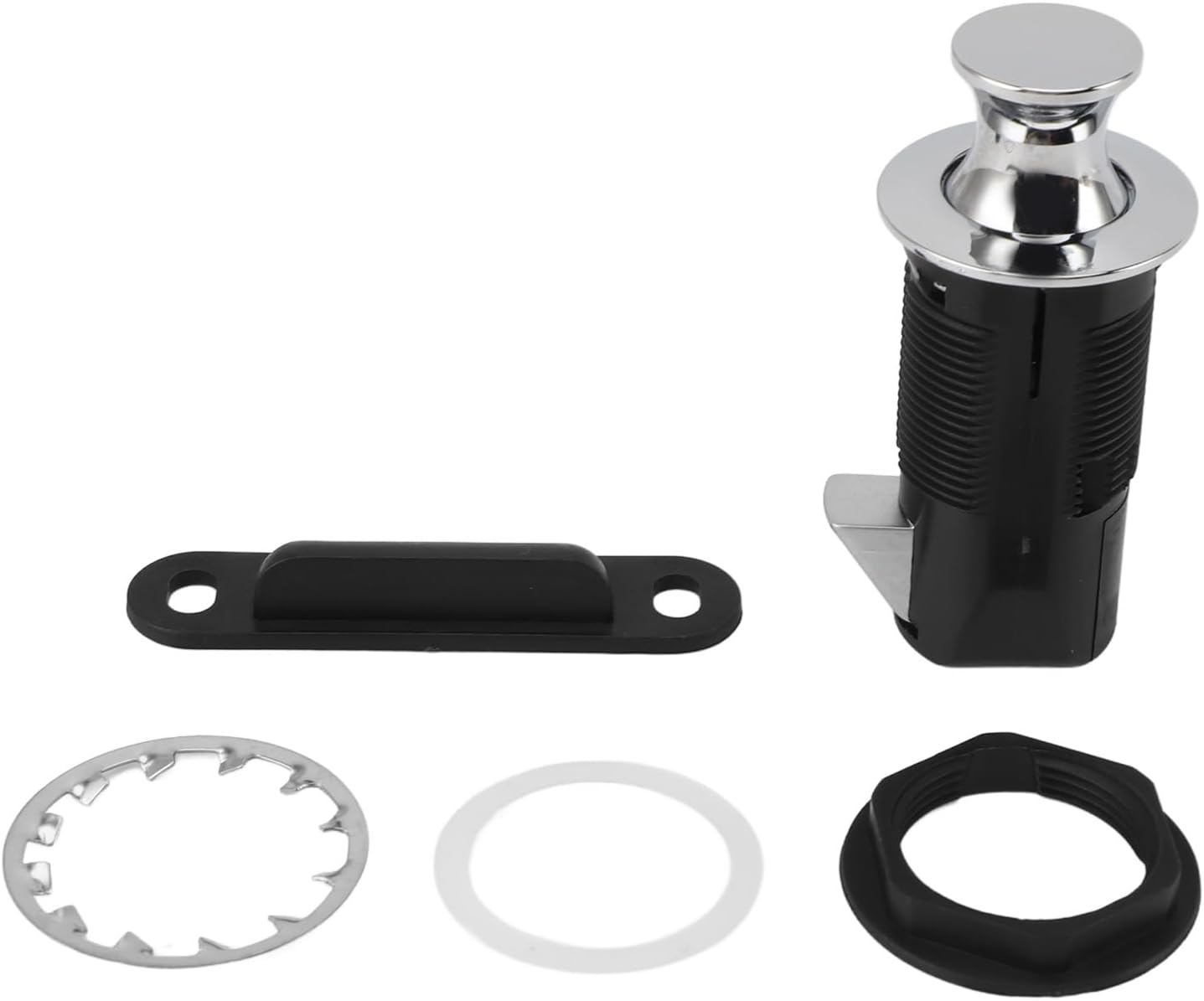 Cabinet Lock Child Safety Lock Prevents Accidental Opening with round Knobs for Various Cabinet Doors Black