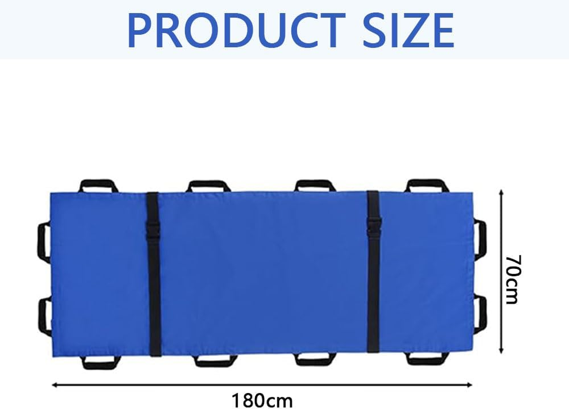 Portable Transport Stretcher with 12 Handles &ndash; Lightweight Emergency Patient Mover for Animals & Humans, Foldable Casualty Evacuation Stretcher for Travel, EMS, Home, Clinic Use image number 2