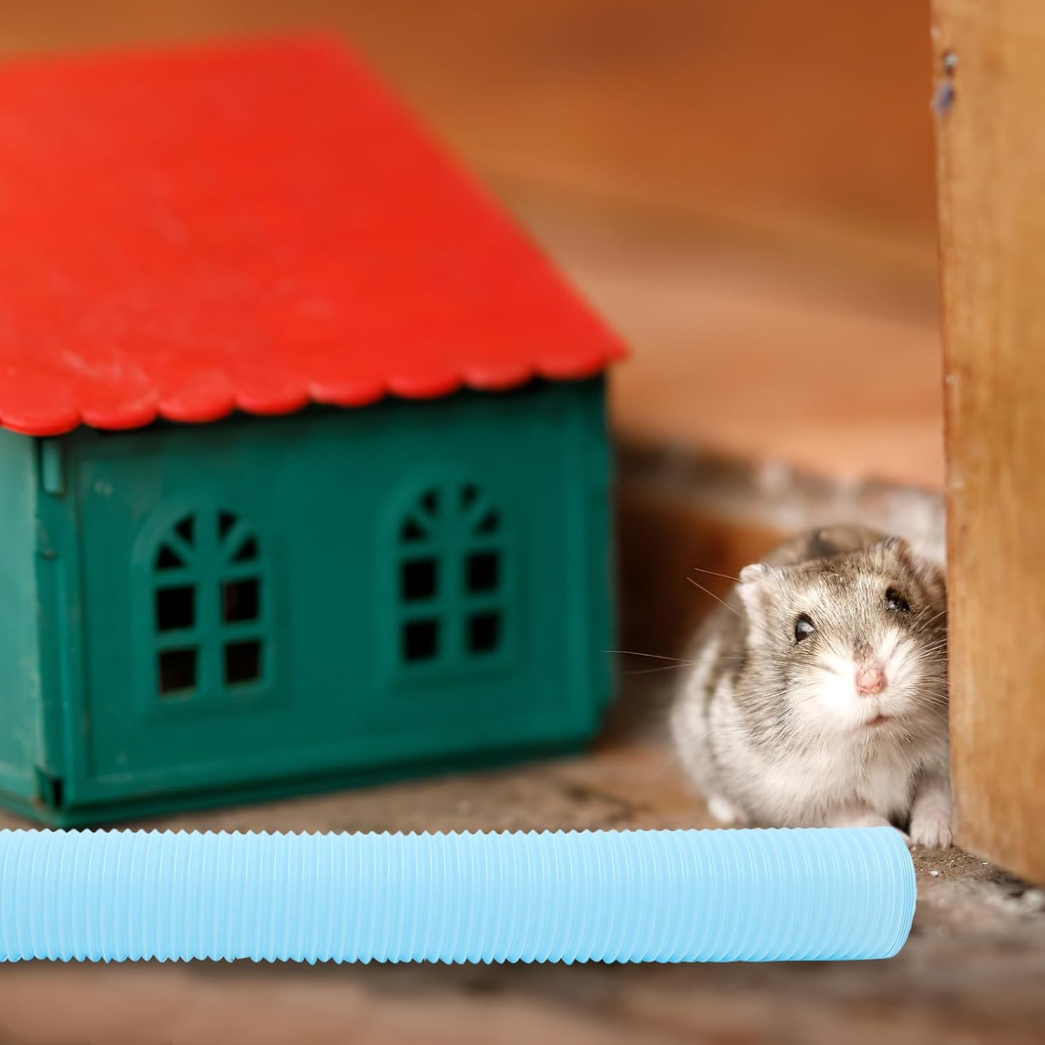 NOLITOY Flexible Hamster Tunnel Hamster Tubes and Tunnels Guinea Pig Hideout Plastic Foldable for Animal Pet image number 6