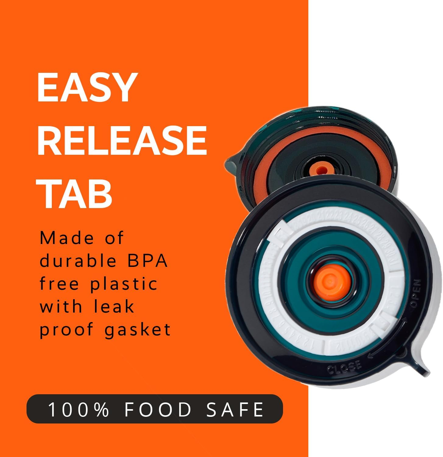 Easy Fermenter Fermentation Kit, Includes 3 Fermenting Lids for Wide Mouth Mason Jars & Oxygen Extractor Pump, Mason Jar Airlock Lid for Fermenting Kimchi, Pickle, & Sauerkraut image number 4