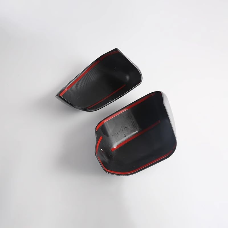For BYD Shark 6 2024 2025 ABS Carbon Fiber/Bright Black/Matte Black Mirror Cover - Scratch Resistant, 3M Adhesive, Side Mirror Protection (Bright Black) image number 3