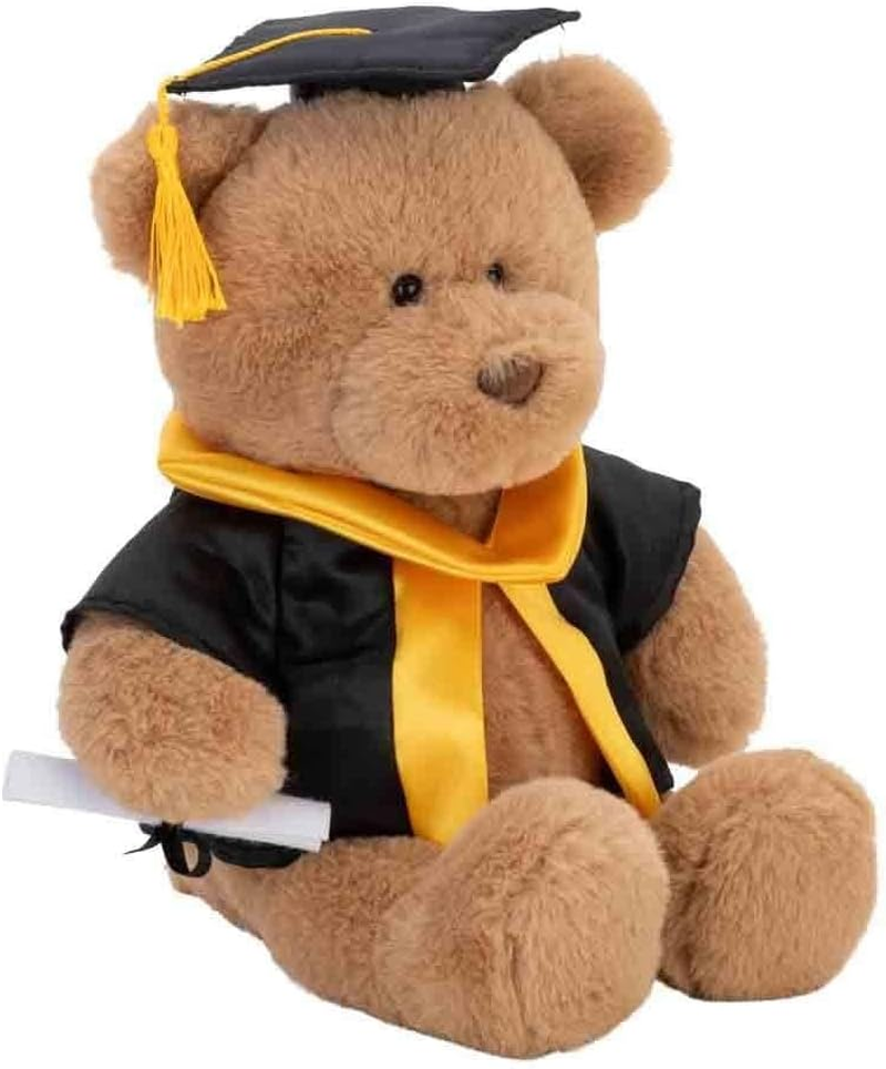 With Heart Medium Graduation Bear Plush Toy with Scroll, 24 Cm Size