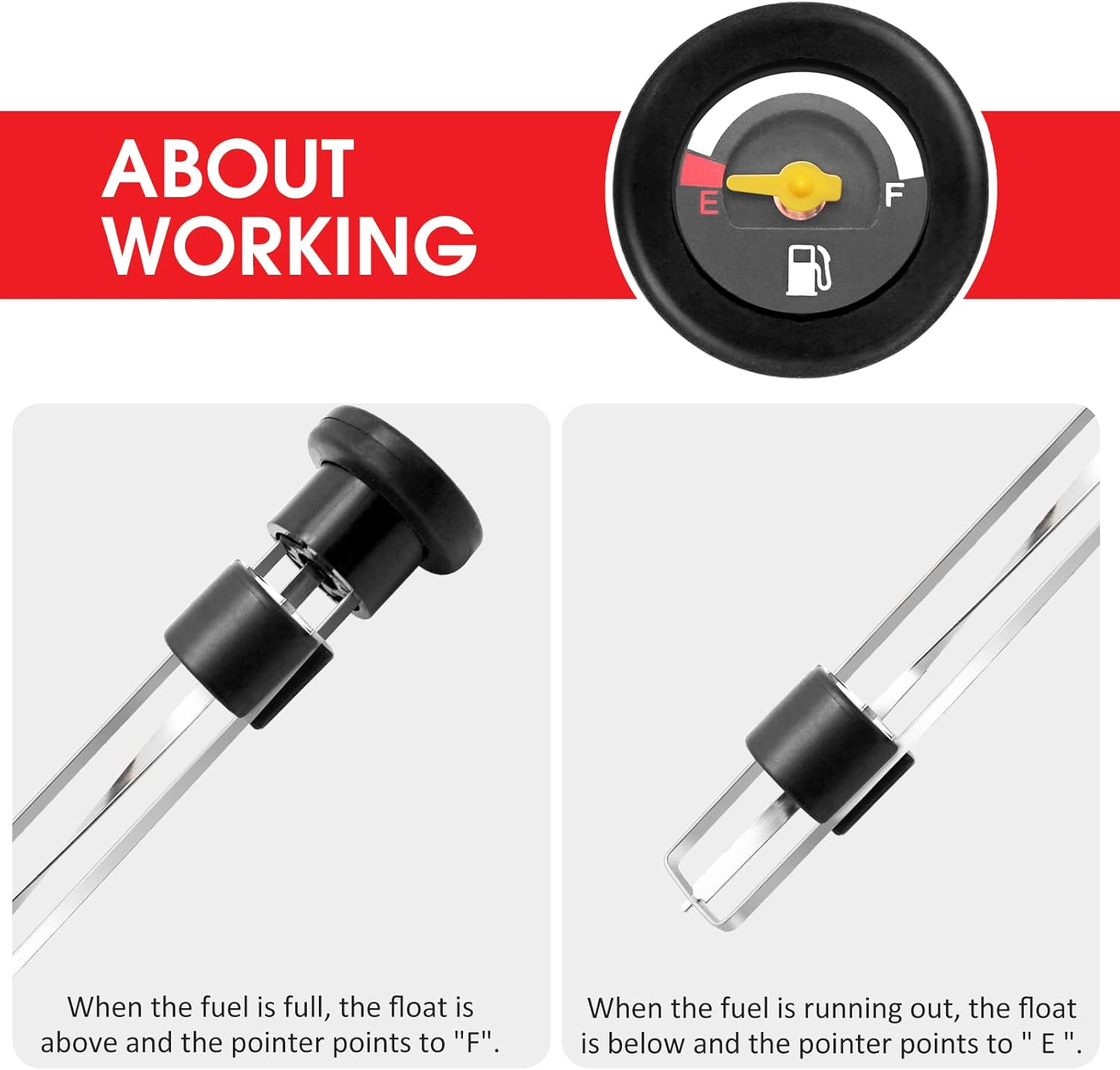 Fuel Gauge Gas Cap for Honda Rancher 350 Rancher 400 Rubicon 500 17504-HN5-671 image number 1