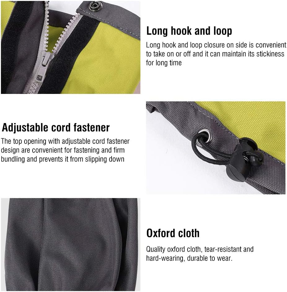 Snow Boot Gaiters, Tear-Resistant Leg Gaiters for Adults for Outdoor Activities(Green) image number 3