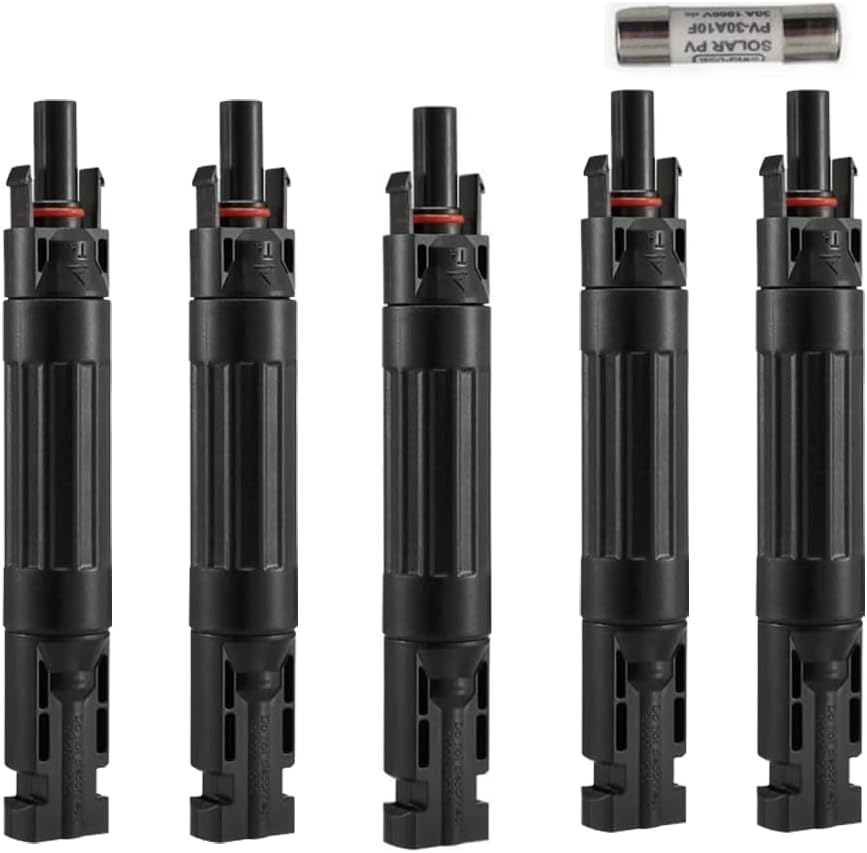 Set of 5 ZONADA 15A Solar Fuse Holder Inline Fuse IP67 Waterproof DC 1000V Solar Panel Fuse Link for PV System Solar Array Solar Combiner Box Solar Inverter Solar Charge Controller Outdoor Use image number 3