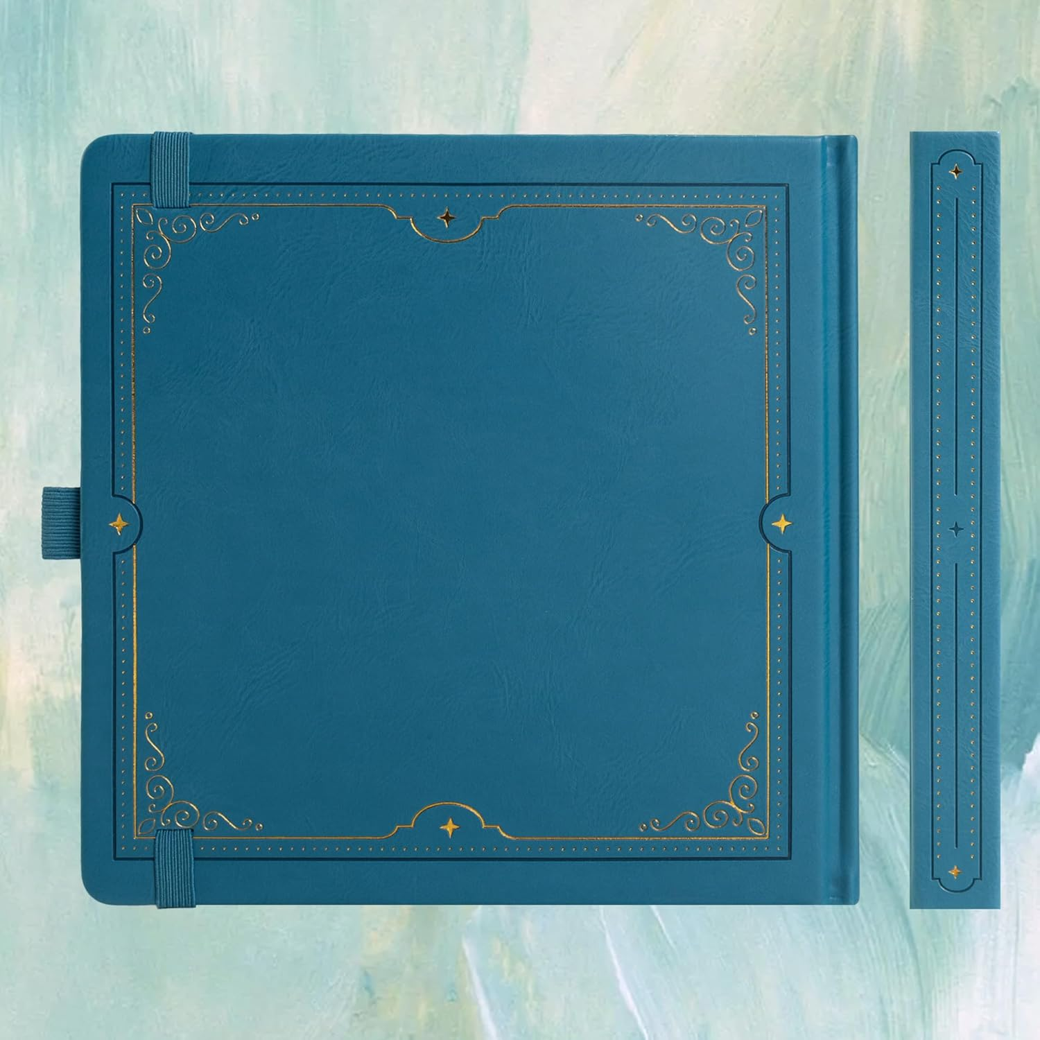 TIEFOSSI Tree of Life Journal, Square Dotted Journal for Women Men, Dot Aesthetic Notebook with 160 Numbered Pages, Hardcover Vegan Leather Journals with Bookmark, 160 GSM Thick Paper image number 5