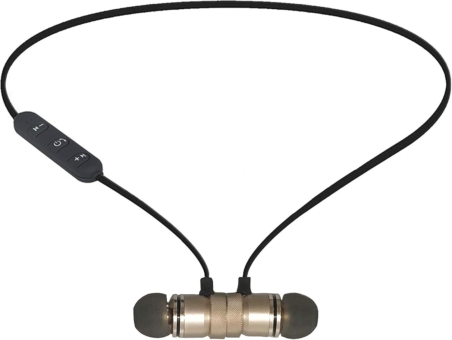 IJOY Bluetooth Wireless Sport Earbuds IPX4 Sweatproof Sport Headphones with Microphone, Noise Cancelling Earphones, Noise Cancelling Headset for Workout, Running, Gym - Gold image number 2