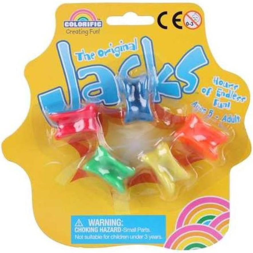 Colorific the Original Jacks Fluro Plastic Toys