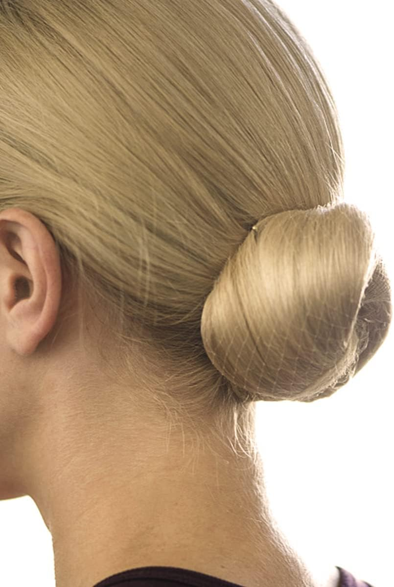Tenalleys Ballet Hair Bun Cover, 50Pieces 50Cm Nylon Invisible Hairnet Invisible Elastic Edge Mesh, 50Pcs U Shaped Pins Fits Food Service, Ballet Bun,Wig and Women(Light Linen) image number 4