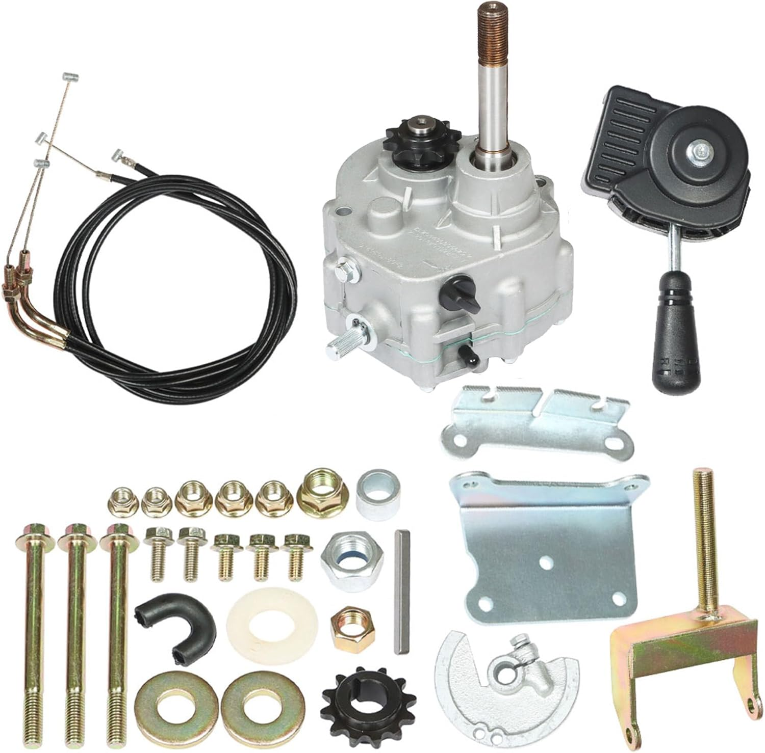 GXYWADY Go Kart Forward Reverse Gearbox Kit Replacement for 2HP-13HP Engine 4 Stroke TAV Series 30 Torque Converter 35 Go Karts Accessories Go Kart Transmission image number 4