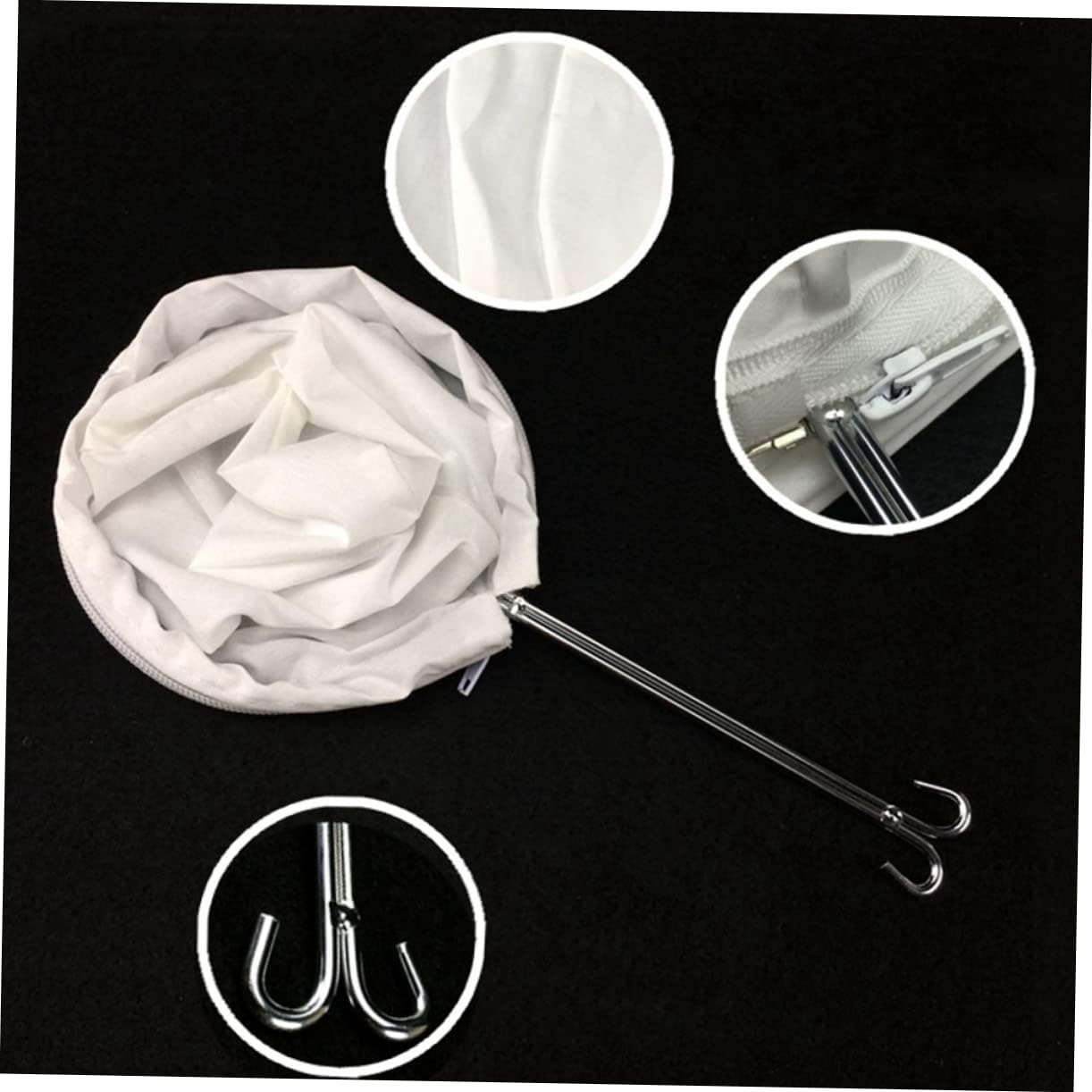 ELAYARD Drip Coffee Machine Filter Bag Reusable Tea Strainer Stainless Steel Handle Tea Strainer Bag for Coffee image number 6