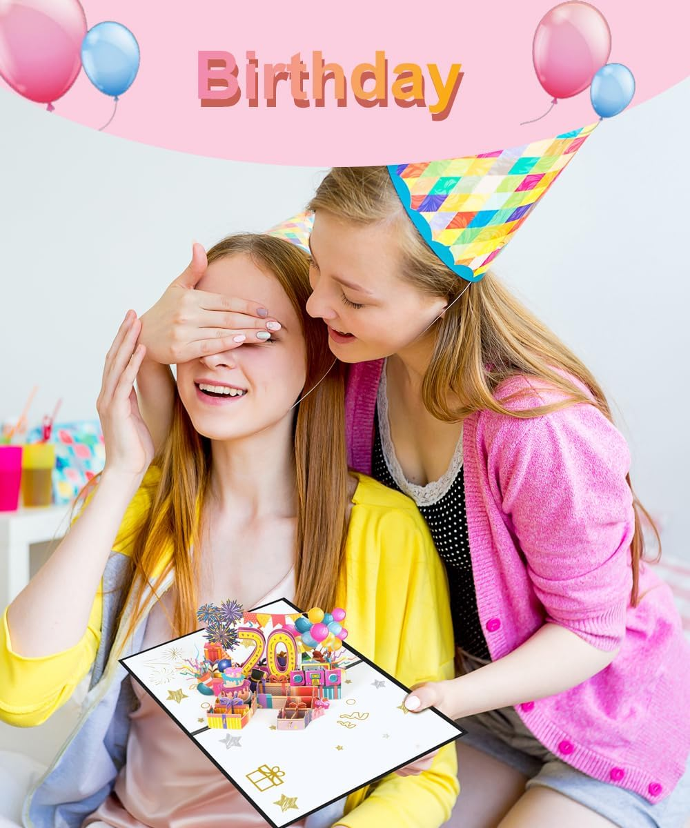 Magic Ants Birthday Card Pop up Card with Envelope for Women Men Girlfriend Friends Family (20) image number 6