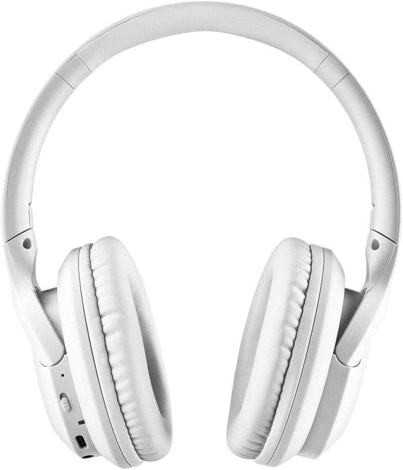 NGS ARTICA Greed White Supra-Aural Wireless Headphones, Compatible with Bluetooth Technology, Lightweight and Foldable, Built-In Microphone, 40 Hours Battery Life, White - Pink image number 2