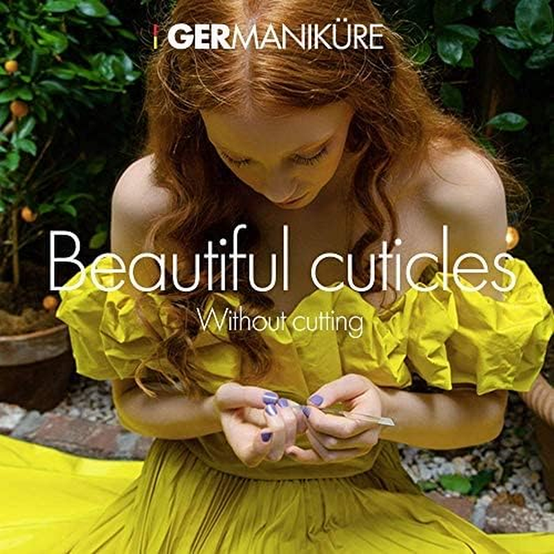 GERMANIKURE Glass Cuticle Stick Set of 3 in Leather Sleeve - Ethically Made in Czech Republic - Cuticle Pusher & Remover, Callous & Dry Skin Fingertip File, Nail Shaper - Professional Cuticle Care image number 3