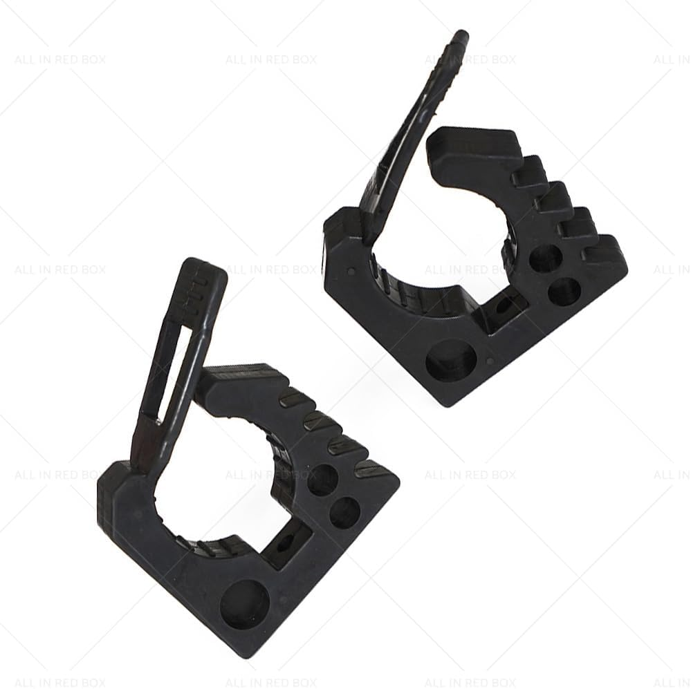 2Pcs Quick Fist Clamps Car Rubber Clamp Bases Adapter 25-45Mm Shovel Axe Retainer Fixing Holder image number 4