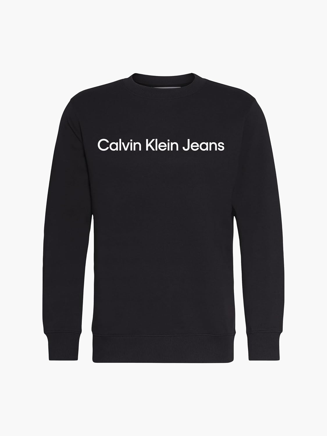 Calvin Klein Jeans Mens Core Institutional Logo Sweatshirt, Ck Black image number 4