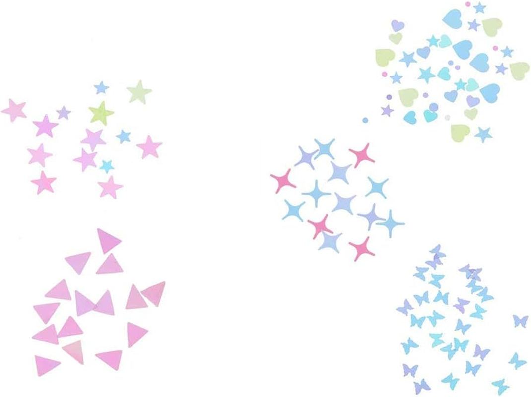 15 Boxes Holographic Nail Art Sequins Nails Glitter Iridescent Flakes for Nail Art DIY Decoration image number 2