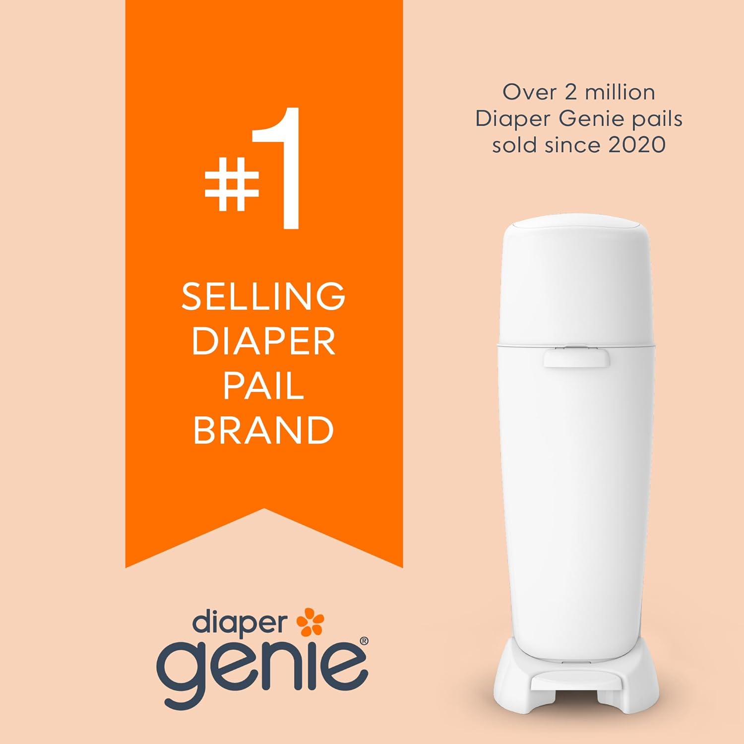 Diaper Genie Bags Refills 270 (Pack of 8) Clean Laundry Scent | Diaper Pail Refills with Max Odor Lock | Holds up to 2160 Newborn Diapers image number 2