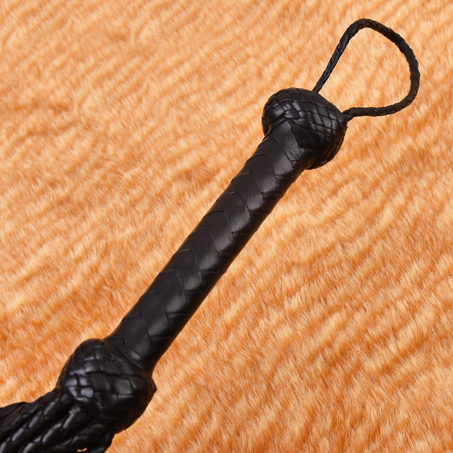 9 Decorated Falls Leather Horse Crop, Riding Leather Crop Whips with Hanging Loop, Leather Horse Crop Whip for Couples