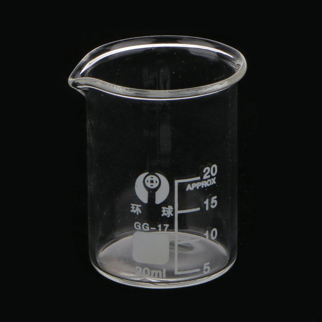 2 Pcs Glass Graduated Low Beakers 10Ml 20Ml image number 2